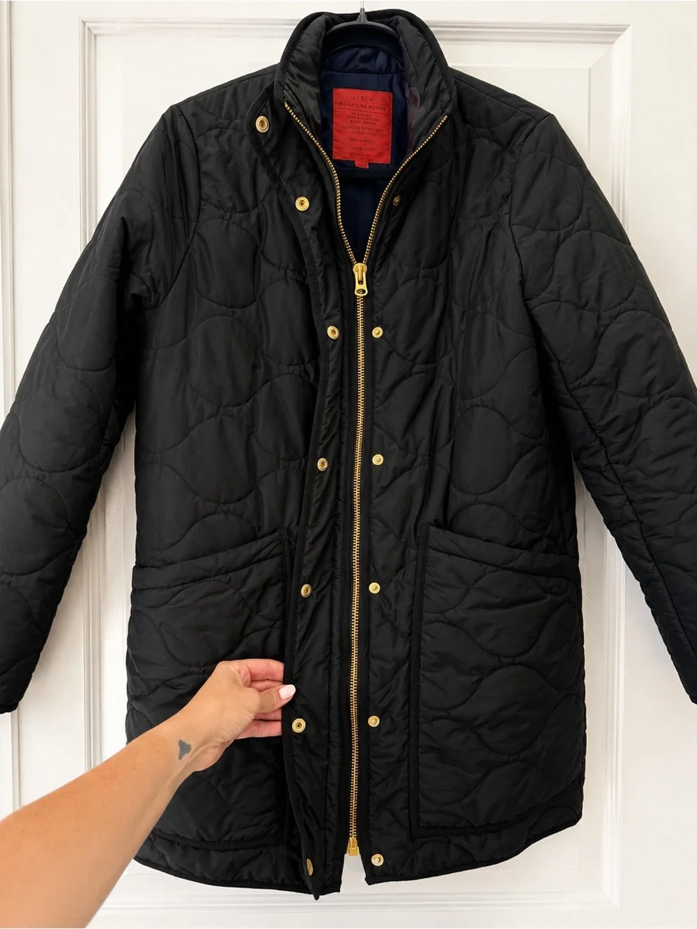 J.Crew Women’s Signature Puffer Jacket with Primaloft size Small Tall EUC